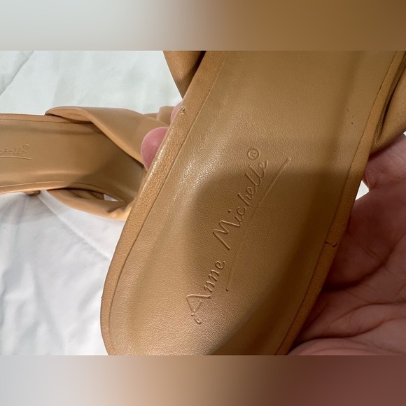 Anne Michelle Camel Heeled Sandals size 7.5 - Picture 4 of 10
